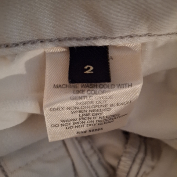 Express Jeans Zelda Crop White Distressed Women Jeans - Picture 7 of 12